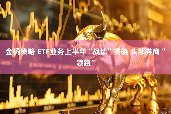 金橘策略 ETF业务上半年“战绩”揭晓 头部券商“领跑”