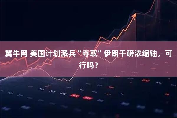 翼牛网 美国计划派兵“夺取”伊朗千磅浓缩铀，可行吗？